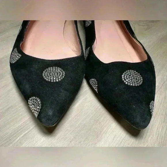 Kate Spade New York 8 1/2 Bayla‎ Black/Suede Crystal Strass - Picture 3 of 7